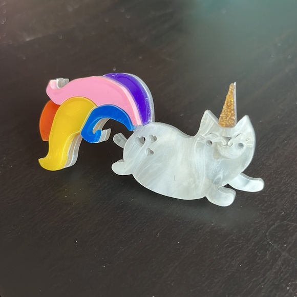 Unicorn Cat Brooch - made in Australia - Picture 2 of 4